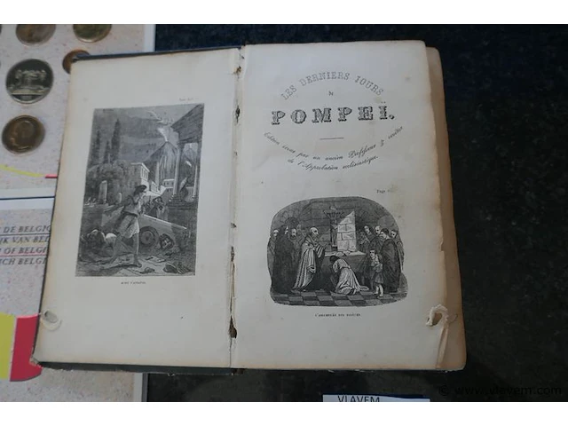 Boek pompei 1844 - afbeelding 2 van  2