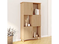 Boekenkast - 6 nissen met lamelleneffect - afbeelding 2 van  8