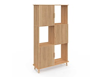 Boekenkast - 6 nissen met lamelleneffect - afbeelding 3 van  8