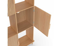 Boekenkast - 6 nissen met lamelleneffect - afbeelding 4 van  8