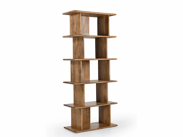 Boekenkast - bruin mangohout - afbeelding 2 van  3