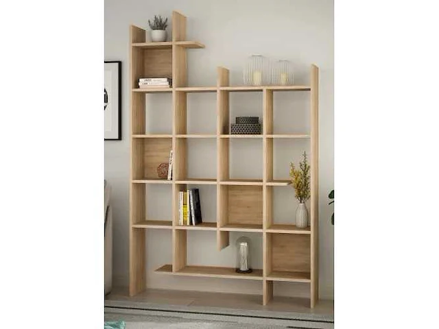 Boekenkast - eiken kleurig melamine - afbeelding 6 van  8