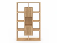 Boekenkast - latteneffect 11 vakken 143cm - afbeelding 4 van  8