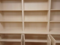 Boekenkast in melamine es - met 2 deuren + open boekenrek - afbeelding 2 van  2