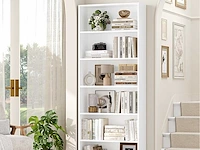 Boekenkast plank - 6 lagen - wit - afbeelding 1 van  6