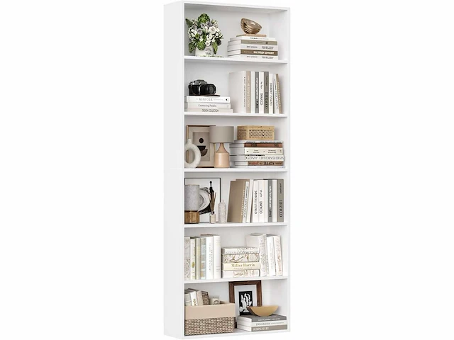 Boekenkast plank - 6 lagen - wit - afbeelding 3 van  6