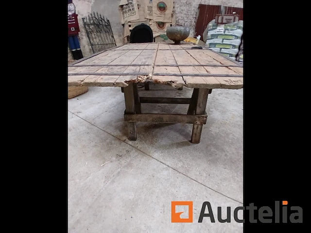 Boerderij tafel 1m20 x 2m20 - afbeelding 1 van  2