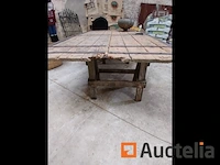 Boerderij tafel 1m20 x 2m20 - afbeelding 1 van  2