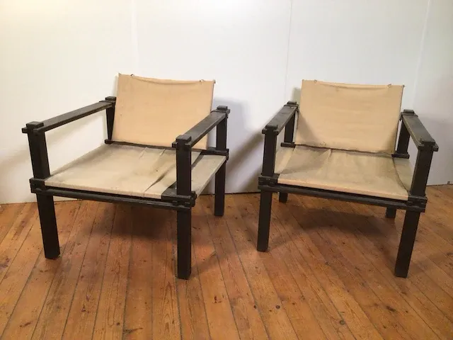 Bofinger farmer gerd lange vintage design zeteltje (2x) - afbeelding 1 van  7