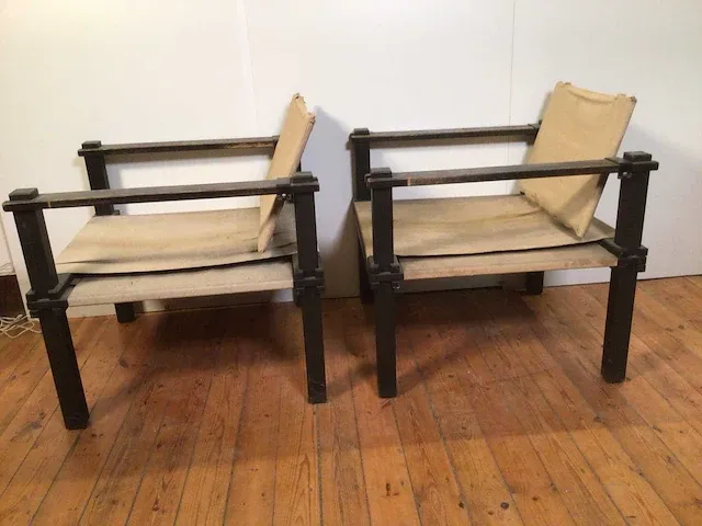 Bofinger farmer gerd lange vintage design zeteltje (2x) - afbeelding 2 van  7