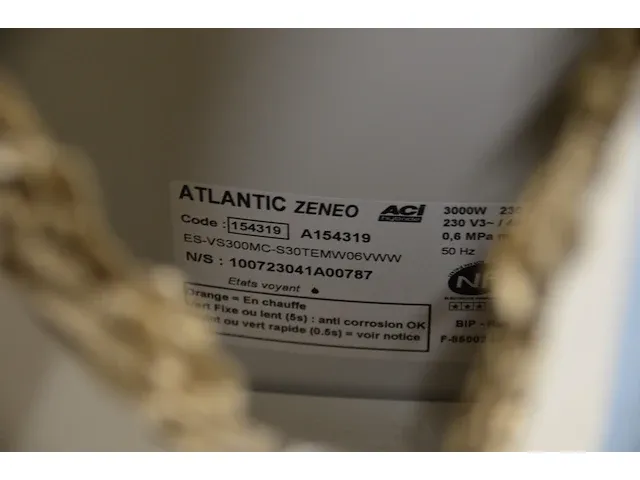 Boiler atlantic zeneo 300l - afbeelding 3 van  3