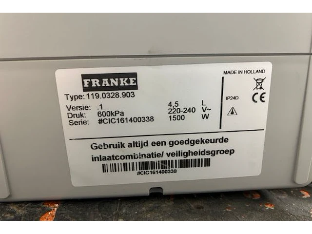 Boiler franke - afbeelding 3 van  6