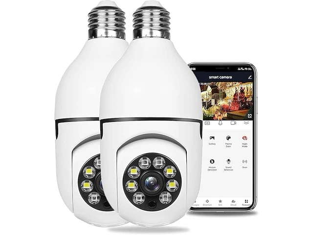 Bolcamera 360º wifi, nachtzicht met licht - afbeelding 1 van  3