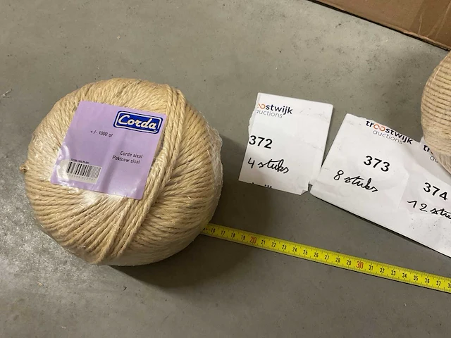 Bollen sisal koord - afbeelding 3 van  3