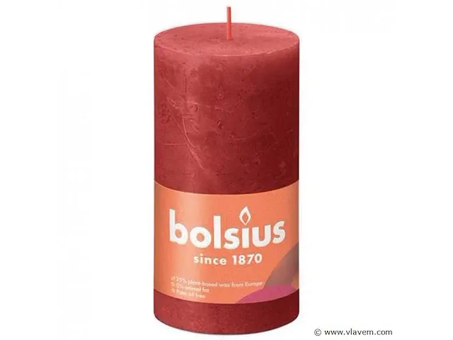 Bolsius kaarsen 130*68mm 8 stuks - afbeelding 1 van  1