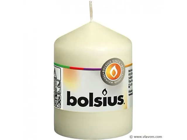 Bolsius kaarsen 8,5cm*6cm 30 branduren 10 stuks - afbeelding 1 van  1
