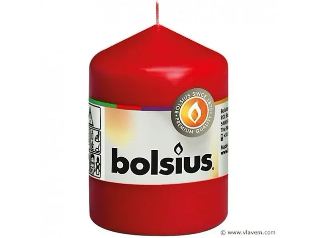 Bolsius kaarsen 8,5cm*6cm 30 branduren 10 stuks - afbeelding 1 van  1