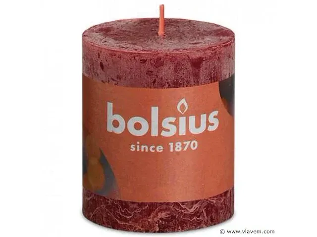 Bolsius stompkaarsen 80*68mm 8 stuks - afbeelding 1 van  1