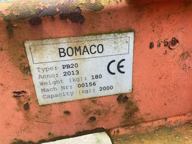 Bomaco pb20 pallethaak - afbeelding 3 van  3