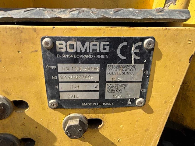 Bomag - 2010 - bw100 adm-2 - bw100 adm-2 - duowals - afbeelding 3 van  11
