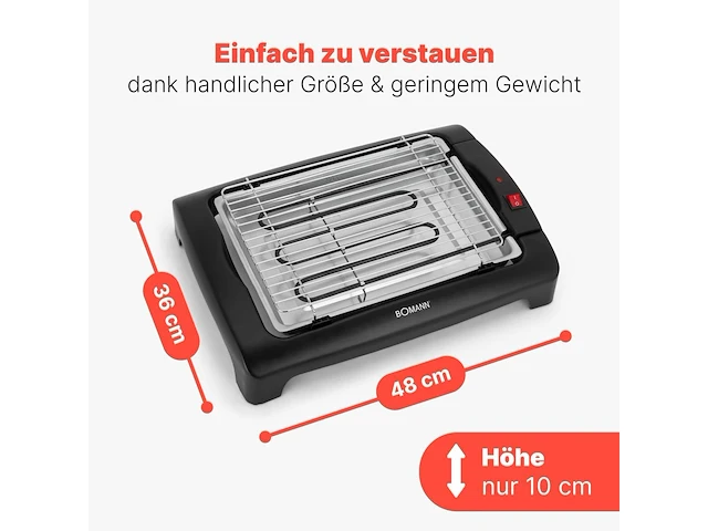 Bomann elektrische barbecue grill - afbeelding 4 van  5