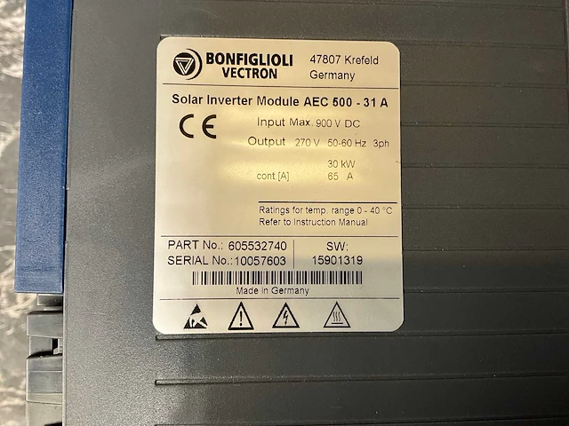 Bonfiglioli module aec500-31a omvormer - afbeelding 7 van  7