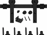 Bonikluba 108 cm mini schuifdeur-hardware-kit voor tv-standaard - afbeelding 2 van  3