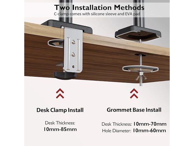 Bontec dubbele monitor arm - afbeelding 3 van  3