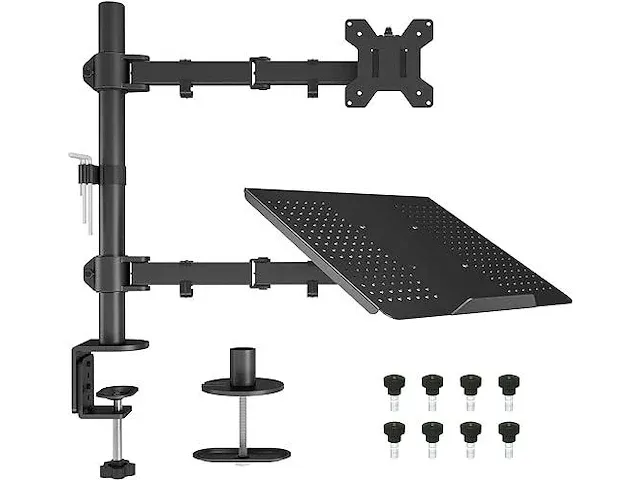 Bontec monitor standaard met laptophouder - afbeelding 1 van  1