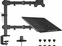 Bontec monitor standaard met laptophouder - afbeelding 1 van  1