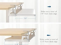 Bontec toetsenbordlade uitschuifbaar onder bureau - afbeelding 2 van  3