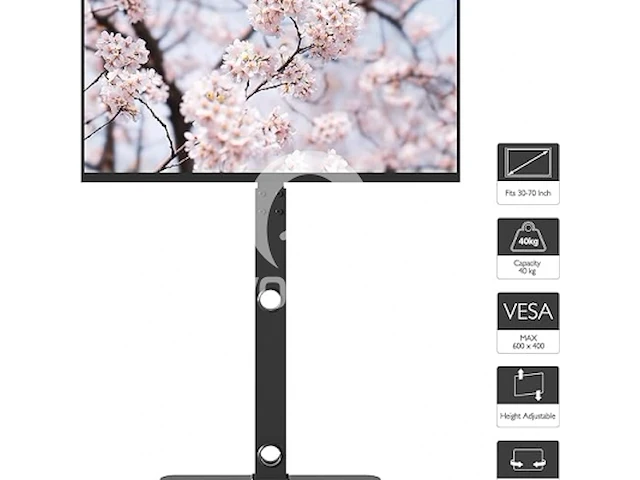 Bontec tv vloerstandaard voor 30-70 inch led lcd oled plasma flat curved tv's - afbeelding 3 van  5