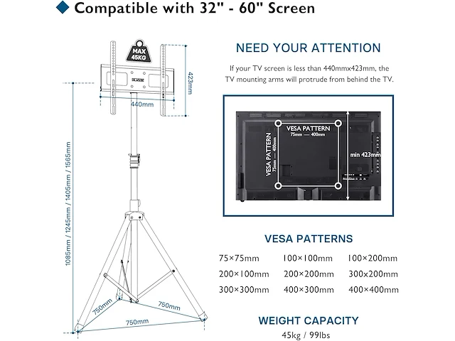 Bontec tv vloerstandaard - afbeelding 3 van  3