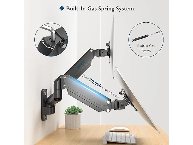 Bontec wandhouder voor schermen van 13 tot 27 inch - afbeelding 2 van  3