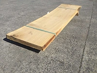 Boomstam tafelblad eiken 2200 x 520 x 60 mm - afbeelding 1 van  5