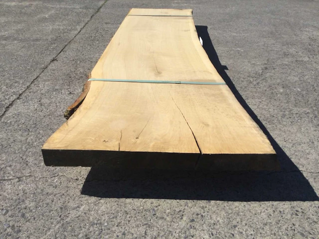 Boomstam tafelblad eiken 2200 x 520 x 60 mm - afbeelding 4 van  5