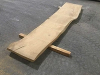 Boomstam tafelblad eiken 3010 x 580 x 55 mm - afbeelding 1 van  7