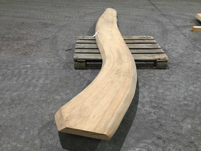 Boomstam tafelblad eiken 3670 x 350 x 70 mm - afbeelding 2 van  6