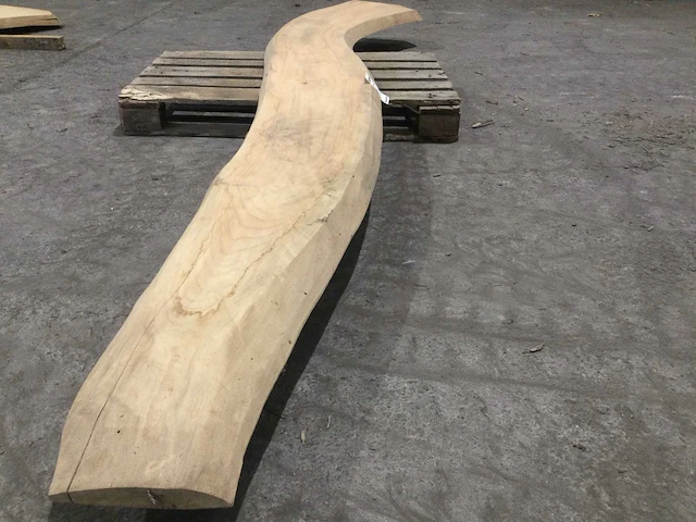 Boomstam tafelblad eiken 3670 x 350 x 70 mm - afbeelding 5 van  6
