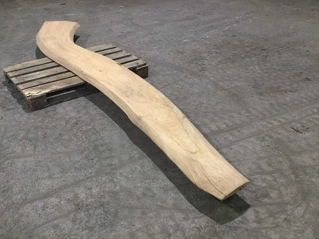 Boomstam tafelblad eiken 3670 x 350 x 70 mm - afbeelding 4 van  6