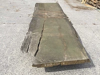 Boomstam tafelblad eiken 4470 x 1200 x 80 mm - afbeelding 5 van  7