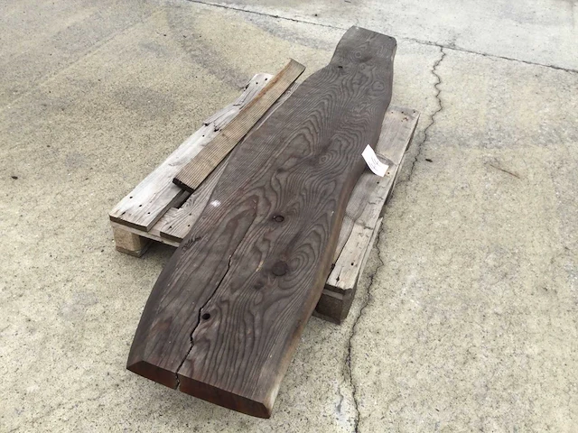 Boomstam tafelblad mammoet 2360 x 420 x 50 mm - afbeelding 1 van  6