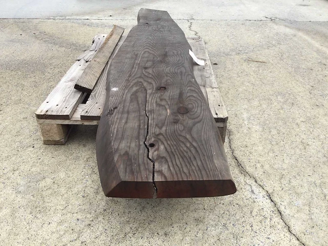 Boomstam tafelblad mammoet 2360 x 420 x 50 mm - afbeelding 3 van  6