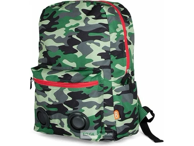 Boomzac bluetooth speakerrugtas camo - afbeelding 1 van  4