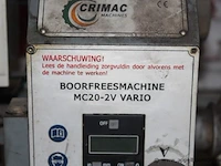 Boorfressmachine crimac, mc20-2v vario met toebehoren - afbeelding 2 van  5