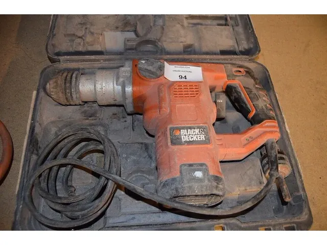 Boorhamer black&decker kd1250 in koffer, gasbrander welco (18,16) - afbeelding 3 van  8