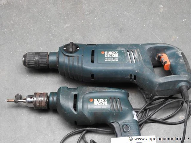 Boorhamer black&decker, werking niet gekend plus schroefmachine black&decker, werking niet gekend - afbeelding 2 van  2