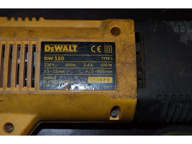 Boorhamer dw550 dewalt - afbeelding 4 van  4