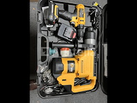 Boorhamer en accu schroevendraaier in koffer - afbeelding 3 van  5