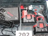 Boormachine bosch csb 550re plus accu slagmoersleutelmachine bosch gds 14.4v in koffer met lader, werking niet gekend - afbeelding 2 van  4